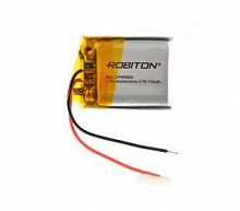 Аккумулятор Robiton LP402025 (Li-pol, 3.7V,  150mAh, 4х20x25mm) 