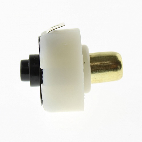 Переключатель кнопочный GJ01449 1.0A 30VDC  (белый,круглый) ON-OFF