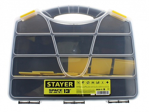 Коробка, органайзер для компонентов Space-13"320x260x50mm