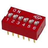 Переключатель DIP DS1040-06RN (SWD1-6)