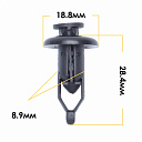 Клипса крепежная MASUMA KJ-1043/K-086