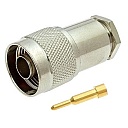 N-S8P штекер на кабель RG213 (пайка), Разъём высокочастотный