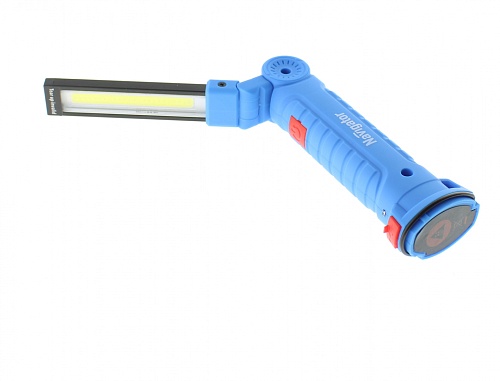 Светодиодный аккумуляторный фонарь для работы Navigator NPT-W08-ACCU (COBx3Вт+1LEDx1Вт, 3.7В, 1,8Ач)