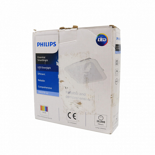 Светильник квадратный Philips DN027B G2 14W 220-240V L150 RU (14Вт, 1200Лм, 6.5К) 1 Повреждена упаковка