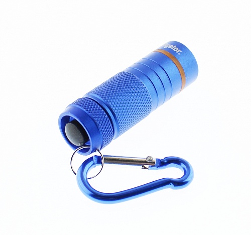Светодиодный фонарь-брелок Navigator NPT-KC08-S-4LR44 алюм.1LED(1Вт),1 реж, синий