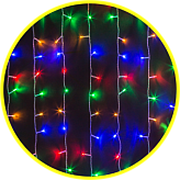 Гирлянда интерьерная «занавес» Navigator NGF-C01-288RGBY-8-1.5x1.5m-230-C8-TR-IP20