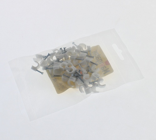 Скоба-держатель для плоского кабеля NCS-06-50 (50 шт)