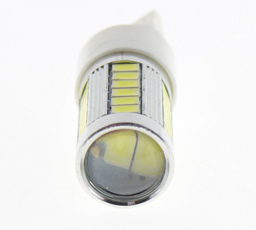 Светодиодная лампа W21W (T20) 12V  5630-30 SMD White Lumen