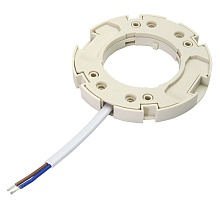 LH50 Патрон для светодиодных ламп GX53, 250V, огнеупорный пластик, медь, цвет белый, размер 75*10мм,