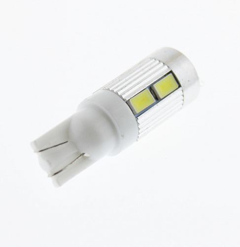 Светодиодная лампа T10 (W5W) 12V 5630 10 SMD White Lumen