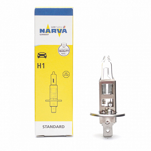 Галогенная лампа головного света H1 Narva Standart 3100K 12V 55W P14.5s 48320