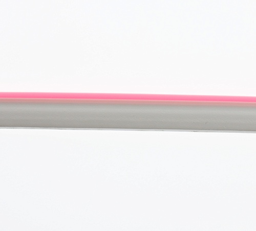 Лента светодиодная Neon mini 0612 8W/m, 12v, SMD2835, 120LED/m, Silicon+PVC, розовый (5м)
