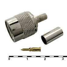 TNC-C174P штекер на кабель RG174 (обжим)