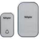 Звонок электрический Navigator NDB-D-AC03-1V1-WH, белый 36 мелодий (1 блок динамика, 1 кнопка)