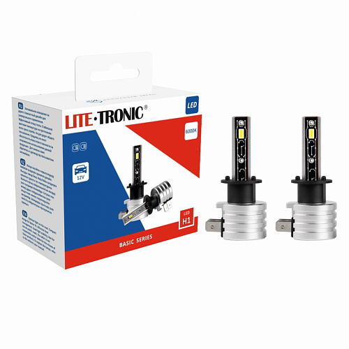 Светодиодная лампа H1 LITE-TRONIC BASIC LED 6000K 12V H1BSLEDX2 2шт 