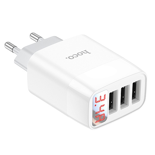Зарядное устройство Hoco C93A, 3.4A, 3хUSB-A