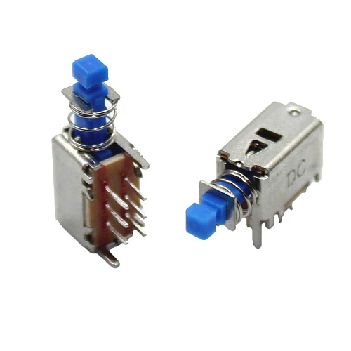 Переключатель кнопочный PS-22E15/A04 on-off синий