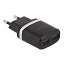 Зарядное устройство Hoco C12 (5В 2.4А), черный, 2хUSB-A