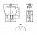 Переключатель клавишный ASW-02D (on)-off-(on) с подсветкой