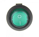 Переключатель клавишный KCD1-204/N on-off зеленый 12V