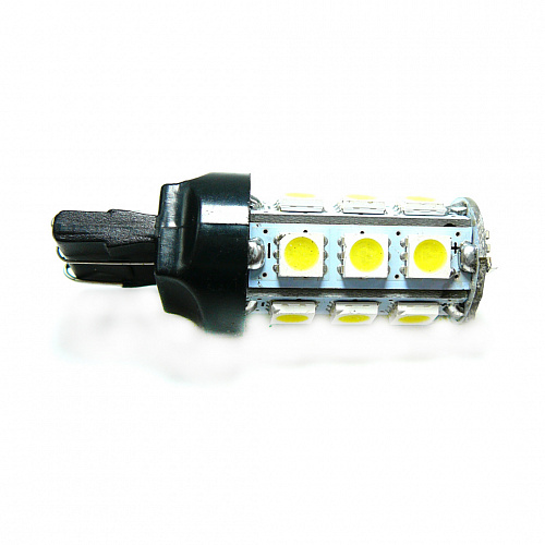 Светодиодная лампа W21/5W (T20/5) 12V 5050 18 SMD LED White