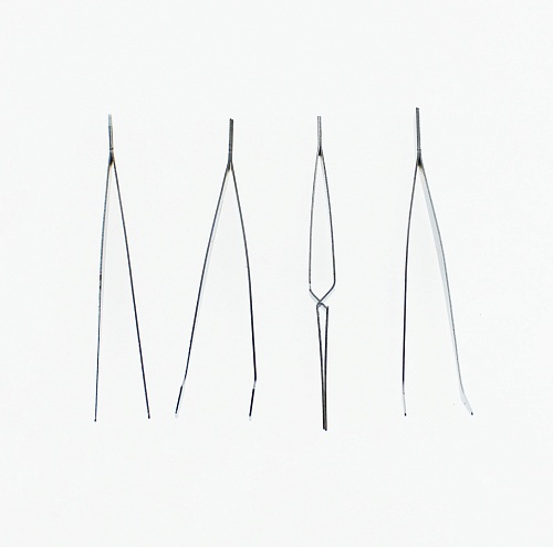 Пинцеты КУРС (набор 4шт)