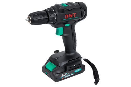 Аккумуляторная дрель-шуруповерт 30Нм DWT ABSP-20 NF-2 BMC