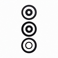 Стекло камеры для Infinix Hot 40/40 Pro (X6836/X6837) (комплект 3 шт.) Черный