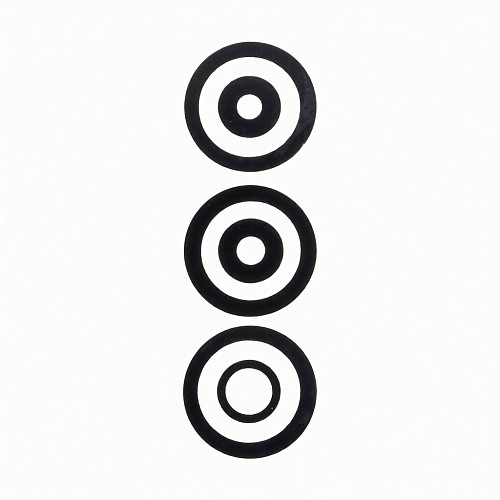 Стекло камеры для Infinix Hot 40/40 Pro (X6836/X6837) (комплект 3 шт.) Черный