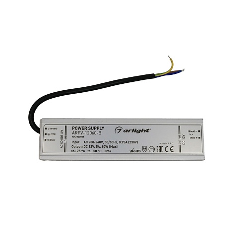 Блок питания Arlight ARPV-12060-B (12V, 5A, 60W, IP67) Уценка