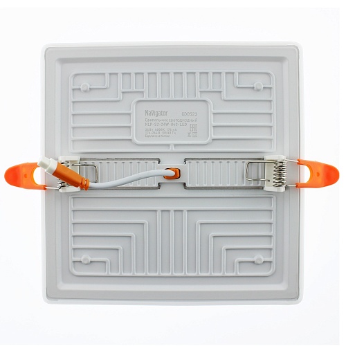 Светильник безрамочный 24Вт, 4000К, квадратный, с регулируемым диаметром врезного отверстия 50-160мм Navigator (NLP-S2-24W-840-LED)