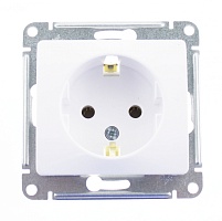 Розетка 1-ая с/у с з/к Schneider Electric Glossa 250V 16A белый