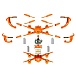 Квадрокоптер-конструктор 30см "Дрон",Р/У