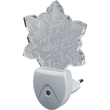 Светильник-ночник 1W Снежинка с фотореле 230В Navigator (NNL-SNR04)