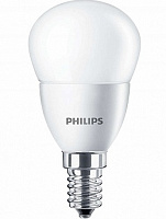 Лампа "шар" Philips Essential LED 6.5W E14 827 P45 (аналог 75Вт, 620Лм, 2,7К)