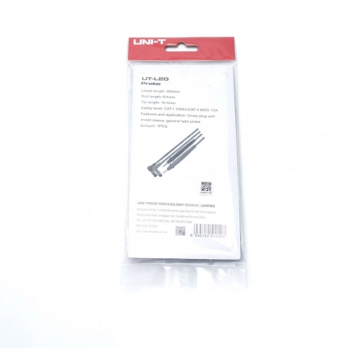 Щупы Uni-t UT-L20 для мультиметра (категория безопасности: I 1000В, II 600В,10A)