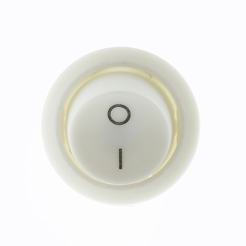 Переключатель клавишный KCD1-202/2P on-off белый