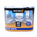 Галогенная лампа головного света H7 BOCXOD Hyper White 5000K 12V 55W PX26d 80517HW 2шт
