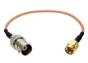 BNC-K-1.5-RG316-15CM-SMA-J-1.5 переходник гибкий BNC(гн)-SMA(шт), Разъём высокочастотный