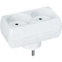 Разветвитель "линейный" без з/к 2 гнезда Navigator (NAD-L-2X-C-WH)