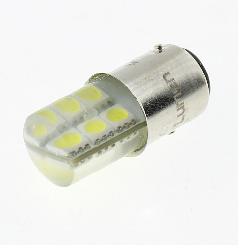 Светодиодная лампа P21/5W (BAY15d) 12V 5050 12 SMD Sil LED White Lumen