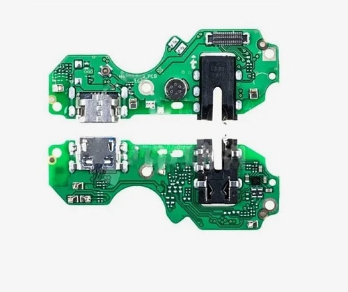 Шлейф для Infinix Hot 20i (X665E) плата на системный разъем/разъем гарнитуры/микрофон - Премиум