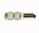 Светодиодная лампа T4W (BA9s) 24V 5050 9 SMD LED White Lumen