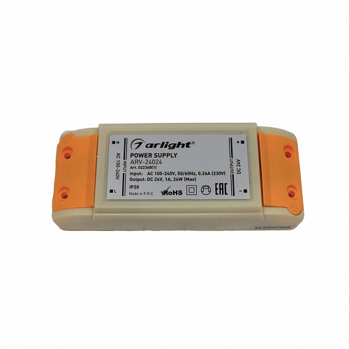 Блок питания Arlight ARV-24024 (24V, 1A, 24W, IP20)