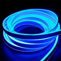 Лента светодионая Neon mini PRO 8W/m 12v smd2835 120led/m синий (6x12, Silicon+PVC)