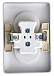 Розетка 2-ая с/у без з/к Schneider Electric ХИТ 250V 16A белый