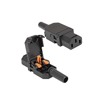 AC-048 розетка на кабель (220В) 3 контакта