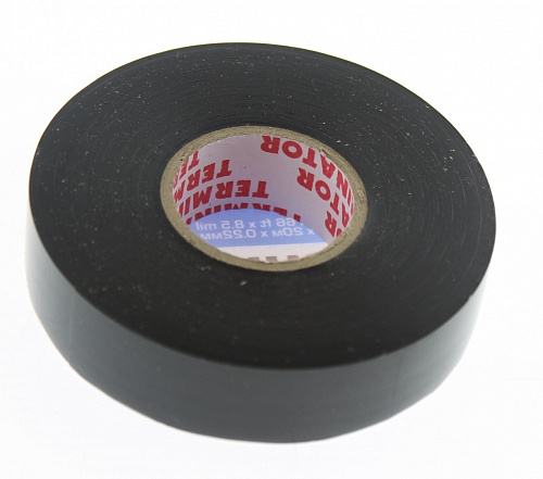 Изолента Terminator ICA8P черная ПВХ 19мм x 20м, 0.22мм