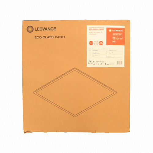 Панель светодиодная LEDVANCE ECOCLASS 36Вт 600х600 4000K 3240лм IP40 белая универсальная Повреждена упаковка, замятие углов Панель светодиодная LEDVANCE ECOCLASS 36Вт 600х600 4000K 3240лм IP40 белая универсальная Повреждена упаковка, замятие углов