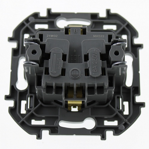 Розетка Legrand Inspiria с/у с з/к и шторками антрацит